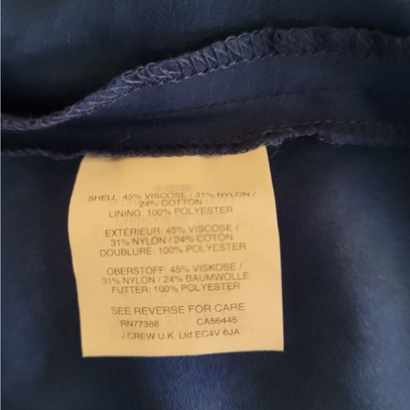 JCrew Lace Cobalt Skirt - Picture 7 of 7